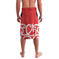 Personalized New Zealand Pukeko Christmas Lavalava Meri Kirihimete Taniko Ponga Koru Red - Polynesian Pride