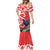 Personalized New Zealand Pukeko Christmas Mermaid Dress Meri Kirihimete Taniko Ponga Koru Red - Polynesian Pride