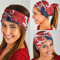 Personalized New Zealand Pukeko Christmas Neck Gaiter Meri Kirihimete Taniko Ponga Koru Red - Polynesian Pride