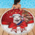 Personalized New Zealand Sheep Christmas Beach Blanket Hipi Meri Kirihimete Silver Fern Xmas Tree - Polynesian Pride