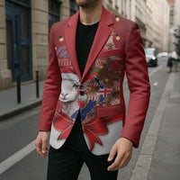 Personalized New Zealand Sheep Christmas Blazer Hipi Meri Kirihimete Silver Fern Xmas Tree - Polynesian Pride