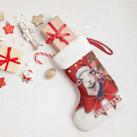 Personalized New Zealand Sheep Christmas Stocking Hipi Meri Kirihimete Silver Fern Xmas Tree - Polynesian Pride