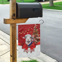 Personalized New Zealand Sheep Christmas Garden Flag Hipi Meri Kirihimete Silver Fern Xmas Tree - Polynesian Pride