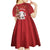 Personalized New Zealand Sheep Christmas Kid Short Sleeve Dress Hipi Meri Kirihimete Silver Fern Xmas Tree - Polynesian Pride