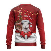 Personalized New Zealand Sheep Christmas Ugly Christmas Sweater Hipi Meri Kirihimete Silver Fern Xmas Tree - Polynesian Pride