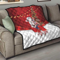 Personalized New Zealand Sheep Christmas Quilt Hipi Meri Kirihimete Silver Fern Xmas Tree - Polynesian Pride