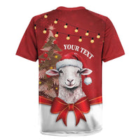 Personalized New Zealand Sheep Christmas Rugby Jersey Hipi Meri Kirihimete Silver Fern Xmas Tree - Polynesian Pride