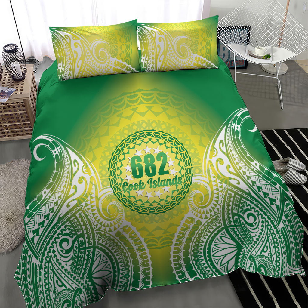 Cook Islands 682 Bedding Set Kuki 'Airani Area Code Proud LT14 - Polynesian Pride