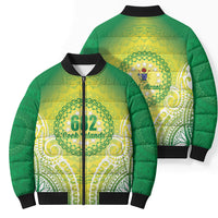 Cook Islands 682 Bomber Puffer Jacket Kuki 'Airani Area Code Proud LT14 - Polynesian Pride