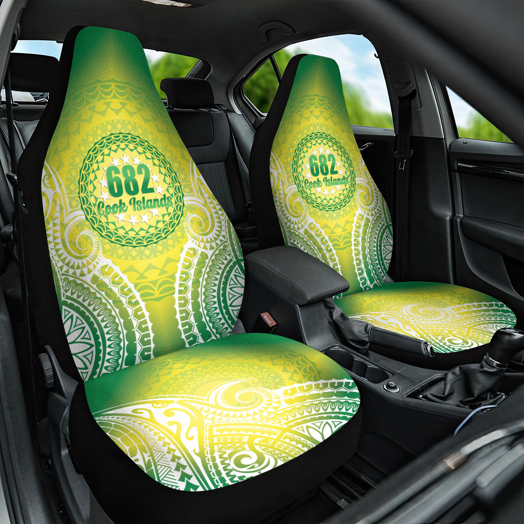 Cook Islands 682 Car Seat Cover Kuki 'Airani Area Code Proud