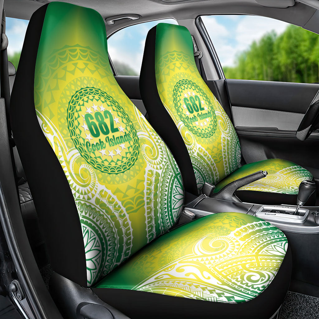 Cook Islands 682 Car Seat Cover Kuki 'Airani Area Code Proud