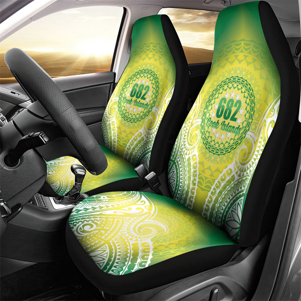 Cook Islands 682 Car Seat Cover Kuki 'Airani Area Code Proud