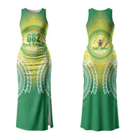Cook Islands 682 Couples Matching Tank Maxi Dress and Hawaiian Shirt Kuki 'Airani Area Code Proud LT14 - Polynesian Pride