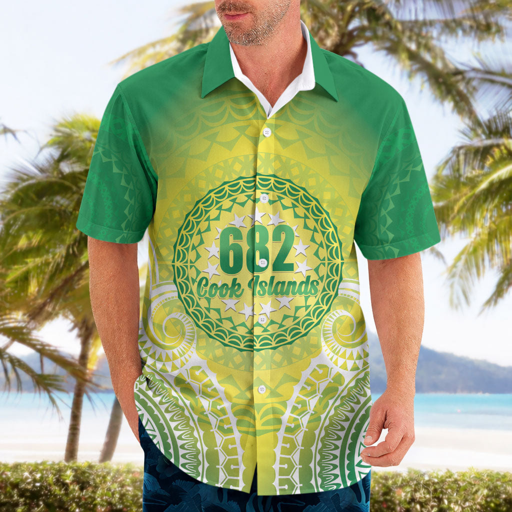 Cook Islands 682 Hawaiian Shirt Kuki 'Airani Area Code Proud LT14 - Polynesian Pride