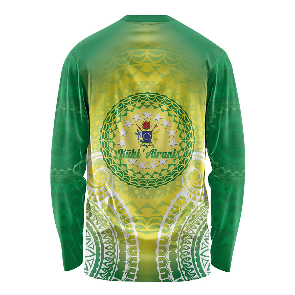 Cook Islands 682 Long Sleeve Shirt Kuki 'Airani Area Code Proud LT14 - Polynesian Pride