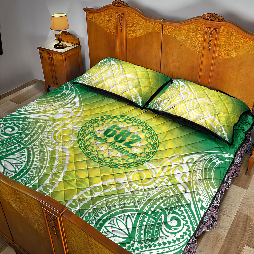 Cook Islands 682 Quilt Bed Set Kuki 'Airani Area Code Proud LT14 - Polynesian Pride