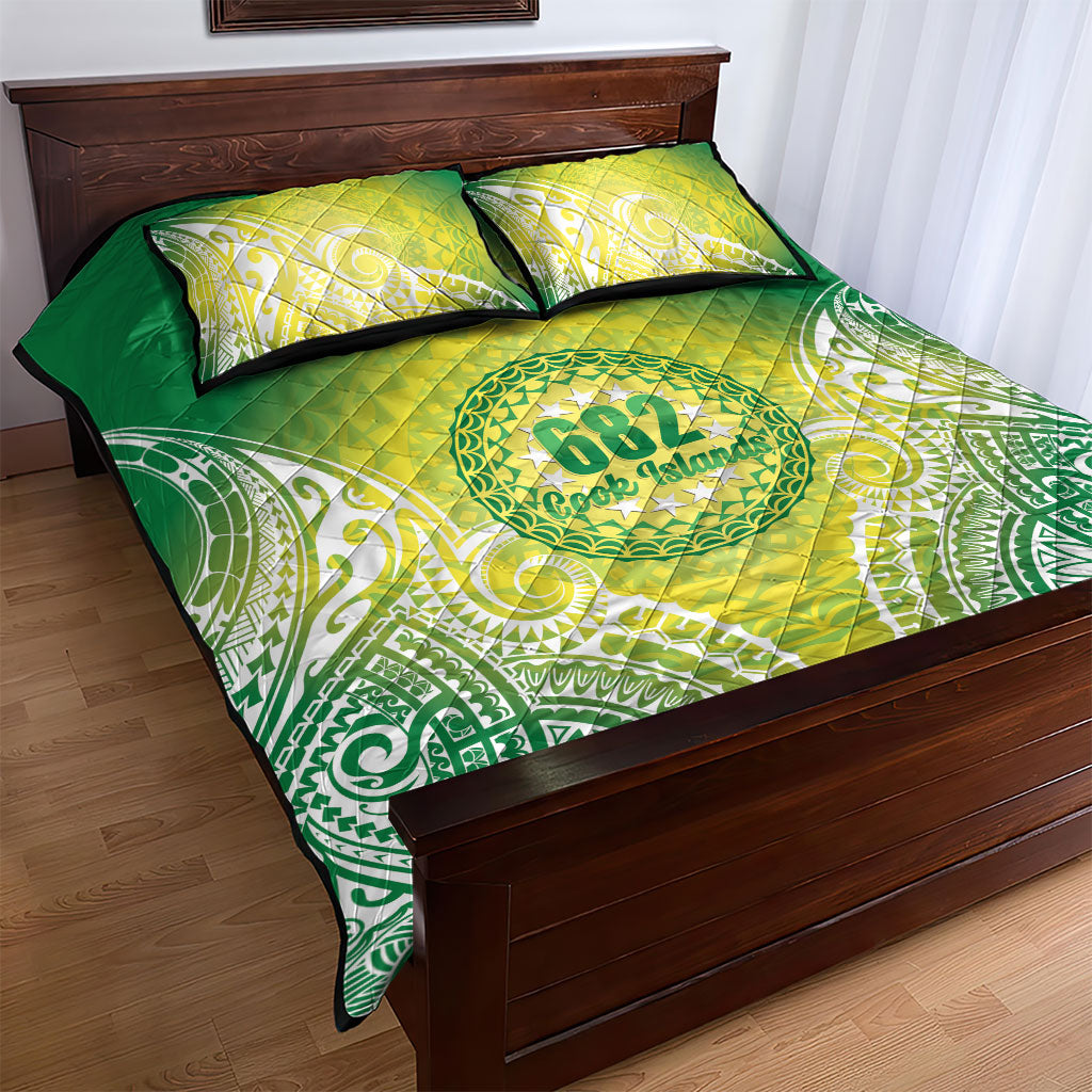 Cook Islands 682 Quilt Bed Set Kuki 'Airani Area Code Proud LT14 - Polynesian Pride