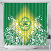 Cook Islands 682 Shower Curtain Kuki 'Airani Area Code Proud LT14 - Polynesian Pride