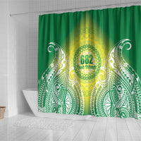 Cook Islands 682 Shower Curtain Kuki 'Airani Area Code Proud LT14 - Polynesian Pride