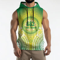 Cook Islands 682 Sleeveless Hoodie Kuki 'Airani Area Code Proud LT14 - Polynesian Pride