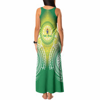 Cook Islands 682 Tank Maxi Dress Kuki 'Airani Area Code Proud LT14 - Polynesian Pride