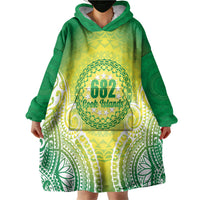 Cook Islands 682 Wearable Blanket Hoodie Kuki 'Airani Area Code Proud LT14 - Polynesian Pride