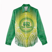 Cook Islands 682 Women Casual Shirt Kuki 'Airani Area Code Proud