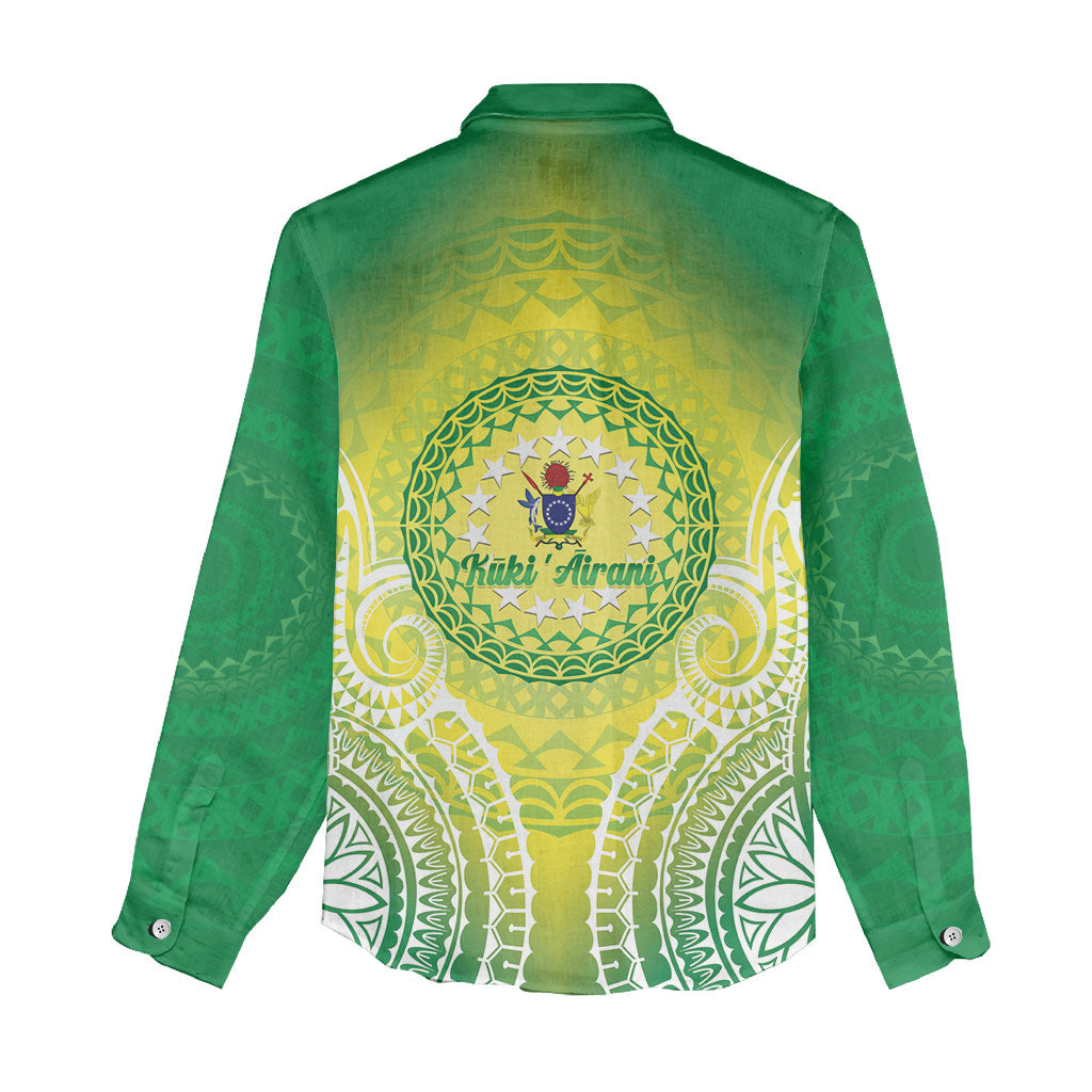 Cook Islands 682 Women Casual Shirt Kuki 'Airani Area Code Proud