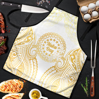 Cook Islands Gospel Day Apron Happy Nuku Day Tiare Maori Gold LT14 Gold - Polynesian Pride