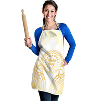 Cook Islands Gospel Day Apron Happy Nuku Day Tiare Maori Gold LT14 - Polynesian Pride