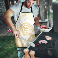 Cook Islands Gospel Day Apron Happy Nuku Day Tiare Maori Gold LT14 - Polynesian Pride