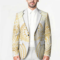 Cook Islands Gospel Day Blazer Happy Nuku Day Tiare Maori Gold LT14 - Polynesian Pride