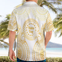 Cook Islands Gospel Day Hawaiian Shirt Happy Nuku Day Tiare Maori Gold LT14 - Polynesian Pride