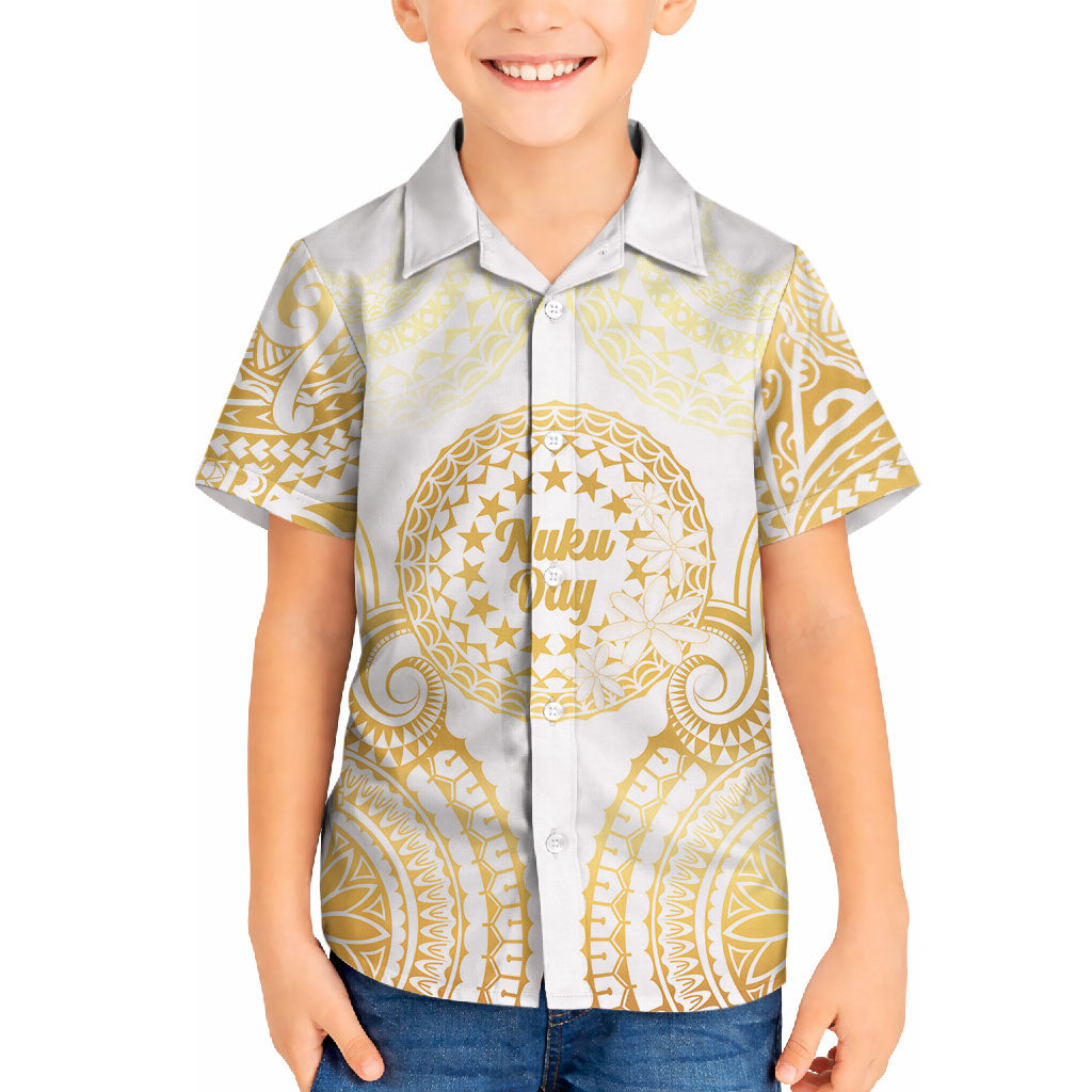 Cook Islands Gospel Day Hawaiian Shirt Happy Nuku Day Tiare Maori Gold LT14 - Polynesian Pride