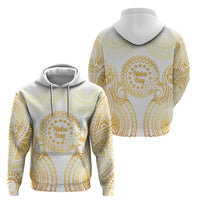 Cook Islands Gospel Day Hoodie Happy Nuku Day Tiare Maori Gold LT14 - Polynesian Pride
