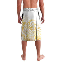 Cook Islands Gospel Day Lavalava Happy Nuku Day Tiare Maori Gold LT14 - Polynesian Pride