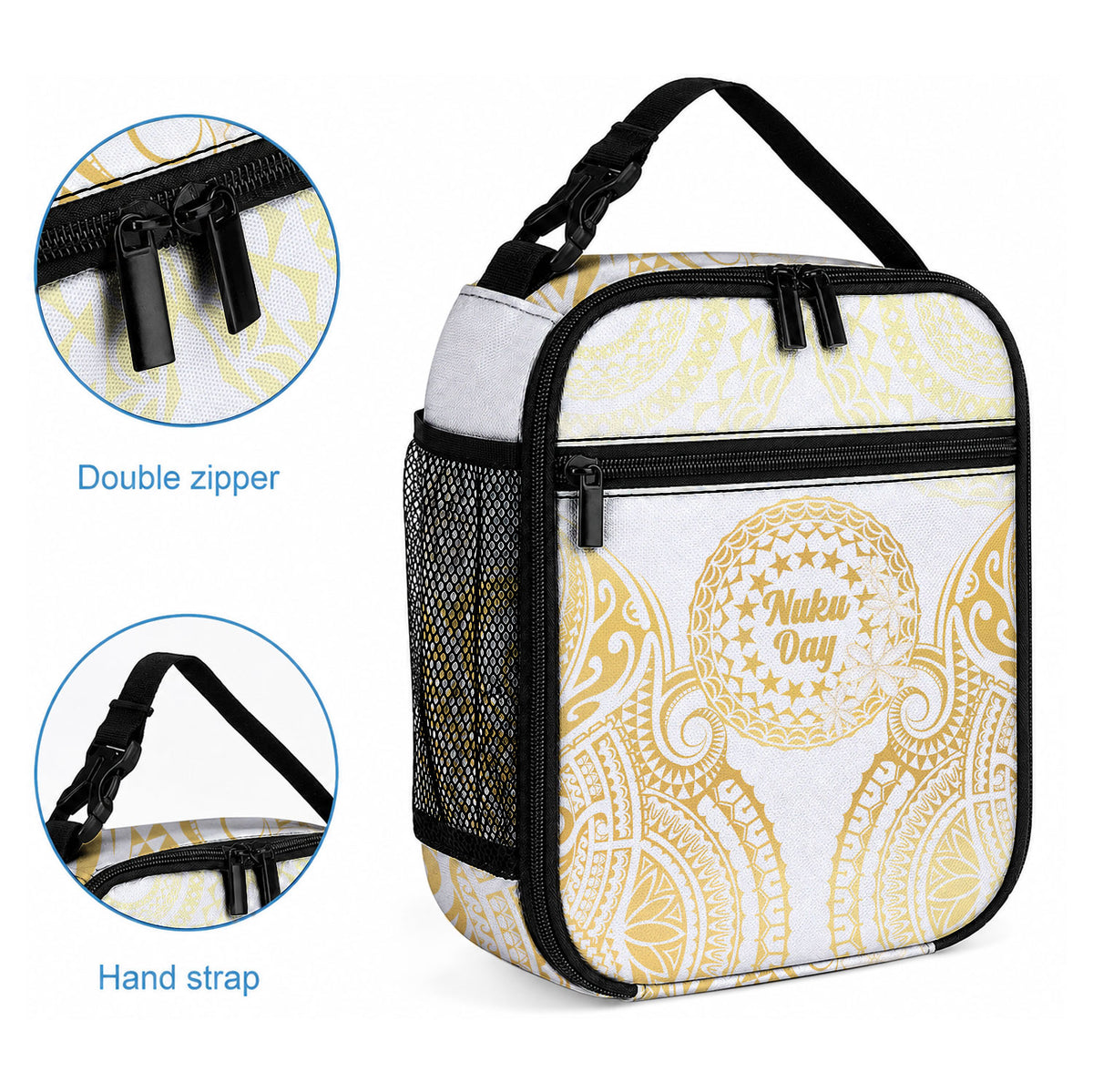 Cook Islands Gospel Day Lunch Bag Happy Nuku Day Tiare Maori Gold