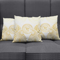 Cook Islands Gospel Day Pillow Cover Happy Nuku Day Tiare Maori Gold LT14 - Polynesian Pride