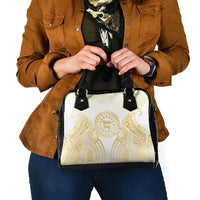 Cook Islands Gospel Day Shoulder Handbag Happy Nuku Day Tiare Maori Gold LT14 - Polynesian Pride