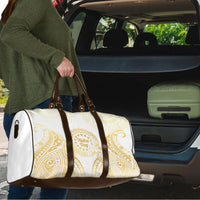 Cook Islands Gospel Day Travel Bag Happy Nuku Day Tiare Maori Gold LT14 - Polynesian Pride