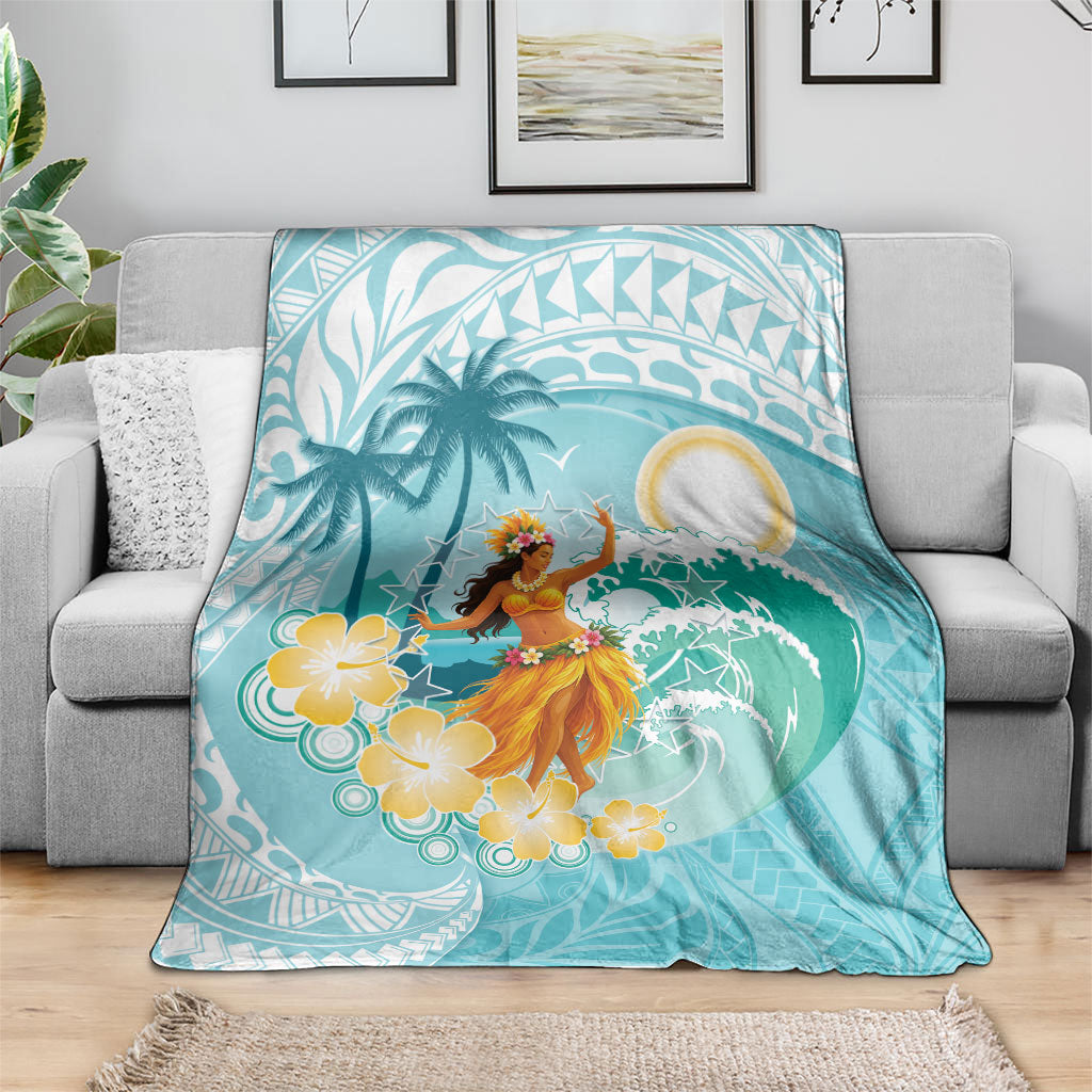 Ura Cook Islands Blanket Kuki 'Airani Traditional Dance Tropical Vibes LT14 - Polynesian Pride