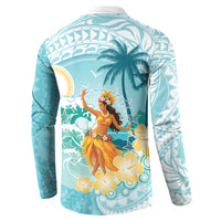 Ura Cook Islands Button Sweatshirt Kuki 'Airani Traditional Dance Tropical Vibes LT14 - Polynesian Pride
