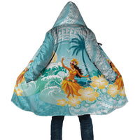 Ura Cook Islands Cloak Kuki 'Airani Traditional Dance Tropical Vibes LT14 Unisex Cyan - Polynesian Pride