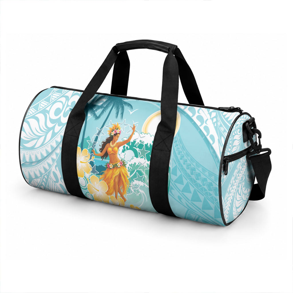 Ura Cook Islands Duffle Bag Kuki 'Airani Traditional Dance Tropical Vibes