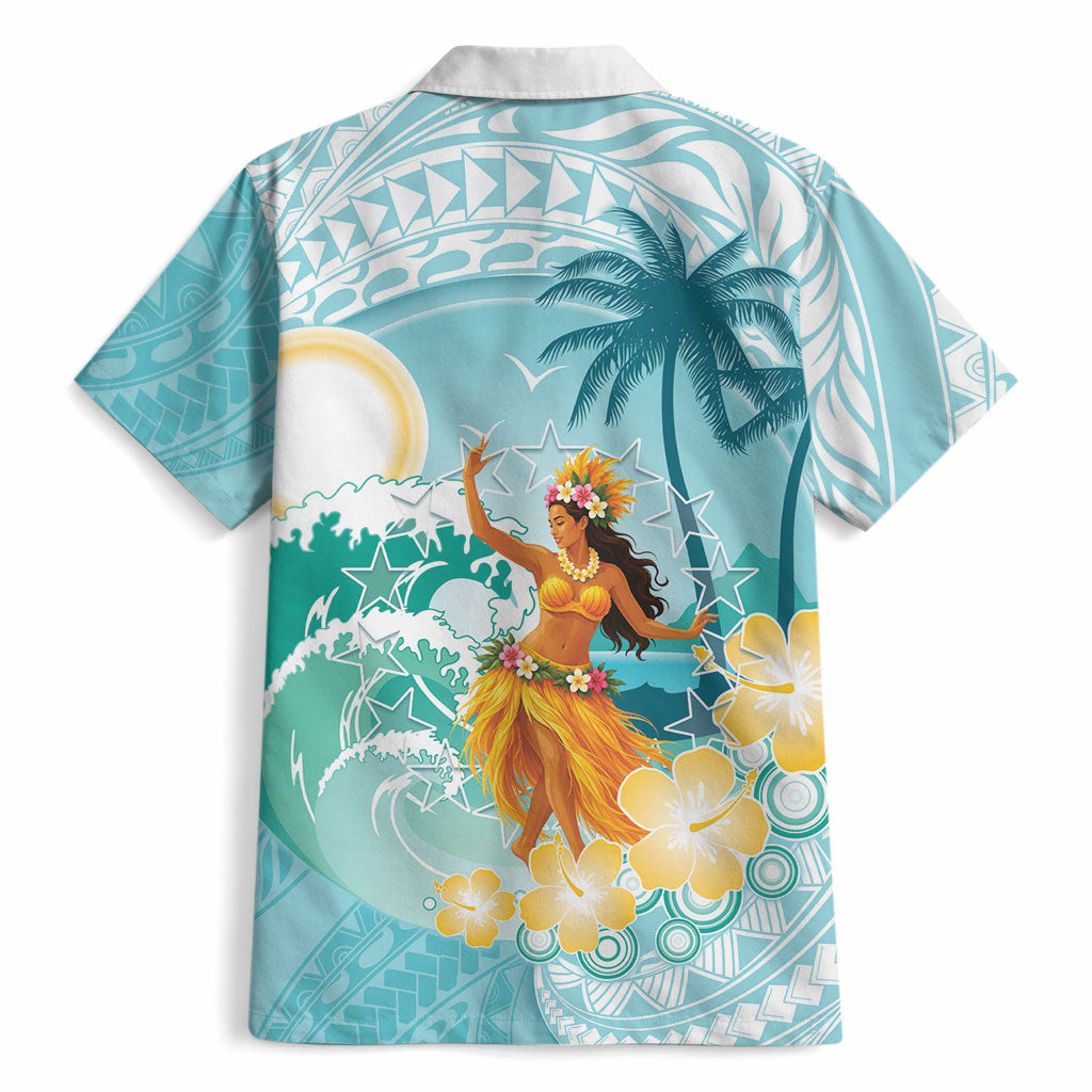 Ura Cook Islands Hawaiian Shirt Kuki 'Airani Traditional Dance Tropical Vibes LT14 - Polynesian Pride