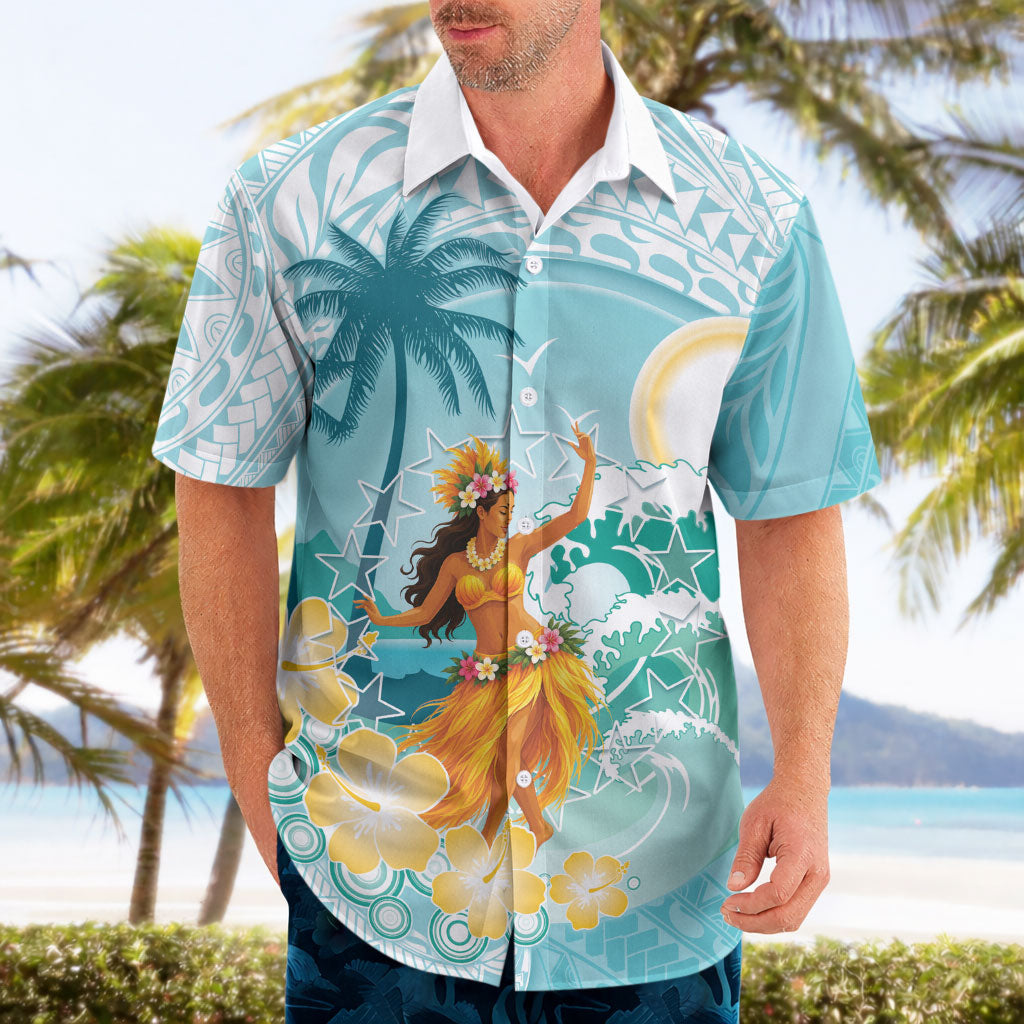 Ura Cook Islands Hawaiian Shirt Kuki 'Airani Traditional Dance Tropical Vibes LT14 - Polynesian Pride