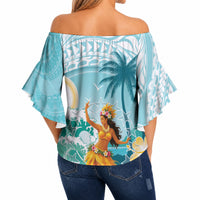 Ura Cook Islands Off Shoulder Wrap Waist Top Kuki 'Airani Traditional Dance Tropical Vibes LT14 - Polynesian Pride