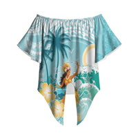 Ura Cook Islands Off Shoulder Wrap Waist Top Kuki 'Airani Traditional Dance Tropical Vibes LT14 - Polynesian Pride