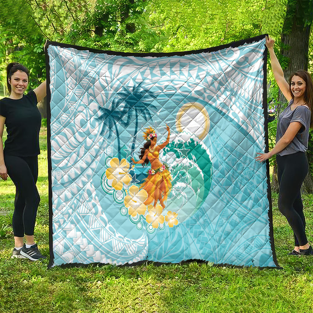 Ura Cook Islands Quilt Kuki 'Airani Traditional Dance Tropical Vibes LT14 - Polynesian Pride