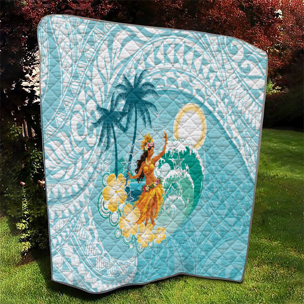 Ura Cook Islands Quilt Kuki 'Airani Traditional Dance Tropical Vibes LT14 - Polynesian Pride